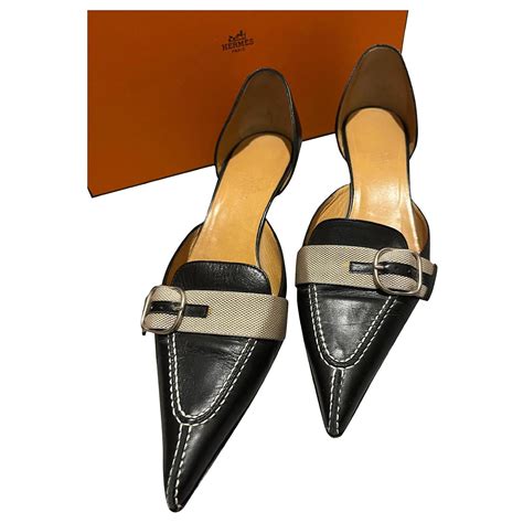 hermes low heel|Hermes heels for women.